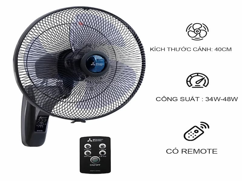 Quạt treo tường được phủ sóng rộng rãi hiện nay